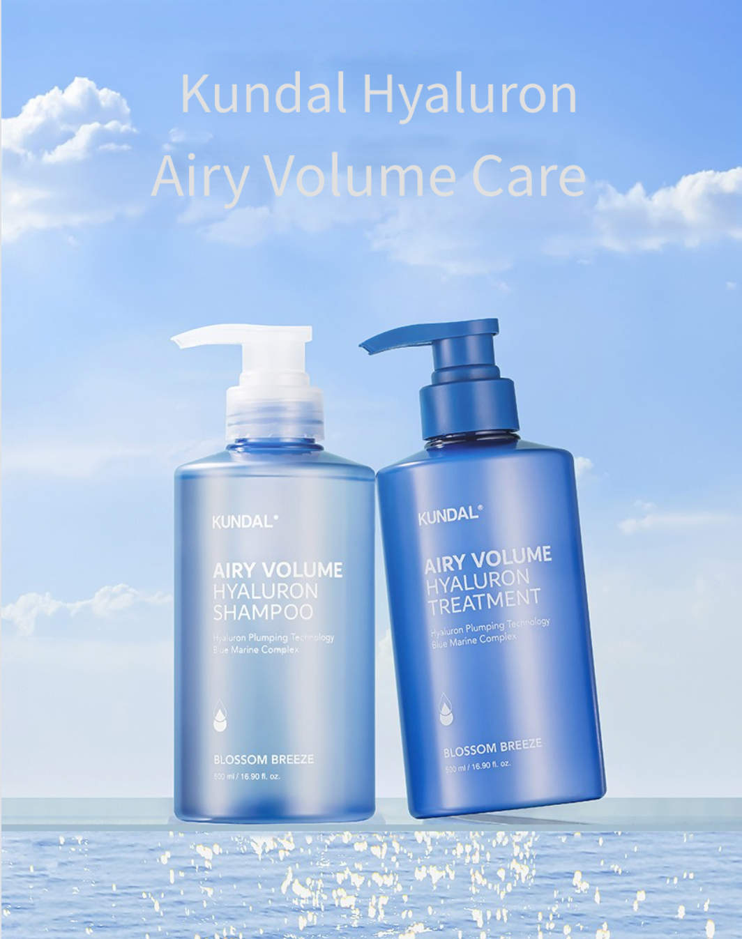 Kundal Airy Volume Hyaluron Shampoo 500 ml #Blossom Breeze