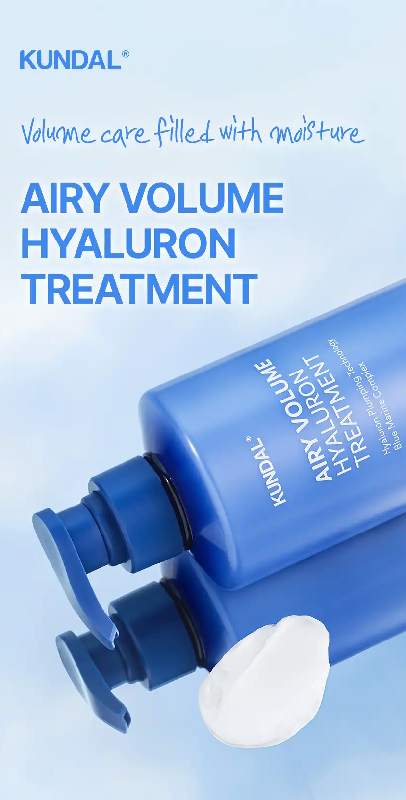 Kundal Airy Volume Hyaluron Treatment 500ml #Blossom Breeze