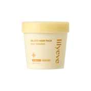 Lilyeve Repair Turn Gelato Hair Pack Silky Banana 200ml – Korean hair mask triple protein keratin smooth shine has fragrance not vegan $25