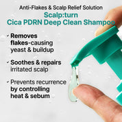 Lilyeve Scalp Turn Cica PDRN Shampoo how to use – 3-5ml massage scalp 1-2 min rinse warm water pairs Lilyeve Exosome Brush Ampoule