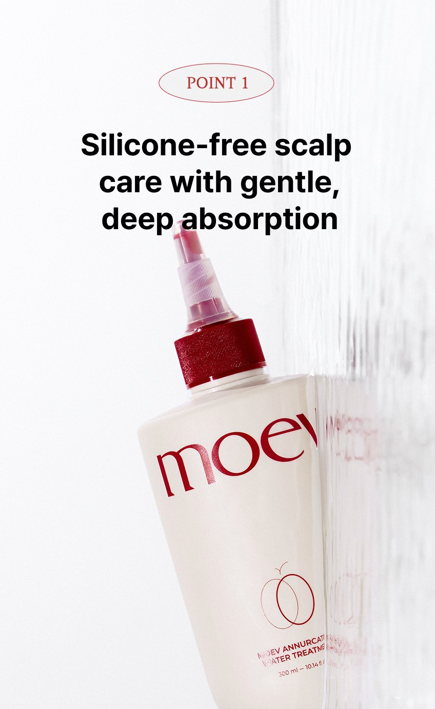 MOEV Annurcatin Water Treatment scalp irritation tested gentle K-beauty haircare