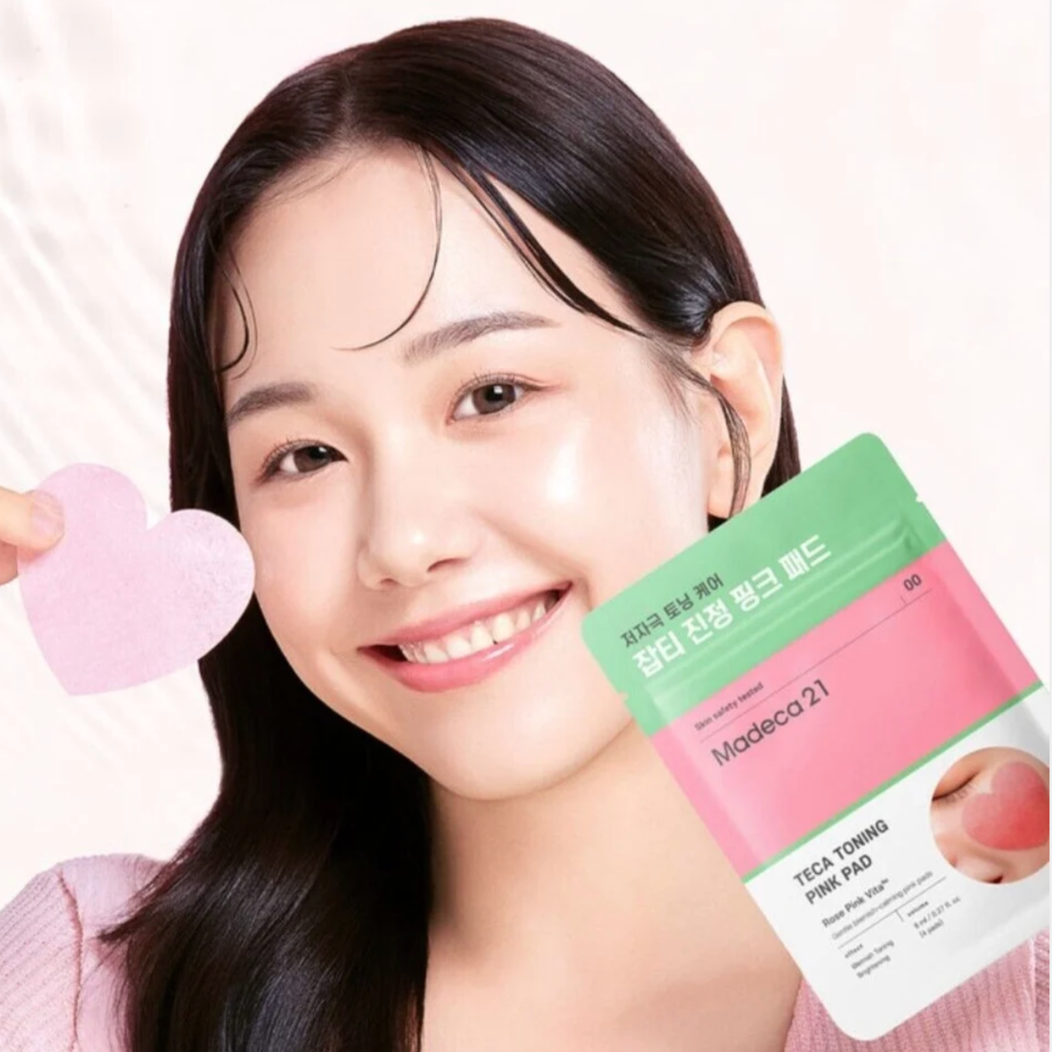 Madeca21 Teca Toning Pink Pad 4 ea
