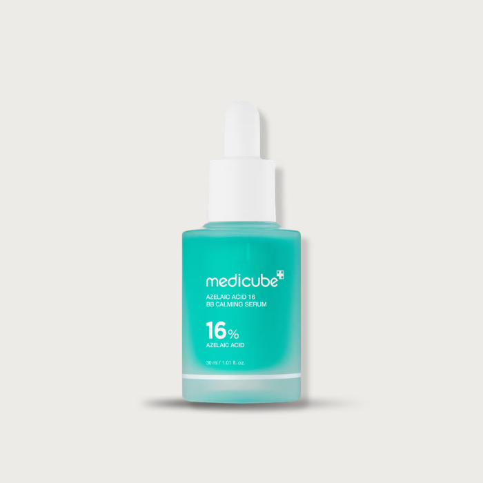 Medicube Azelaic Acid 16% BB Calming Serum 30ml – Korean high-strength azelaic acid serum acne dark spots redness rosacea-safe fragrance-free $21