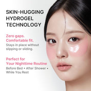 Medicube Eye Patch how to use spatula – lift tray apply under eye smile lines forehead neck 10-20 minutes pat remaining essence fragrance-free