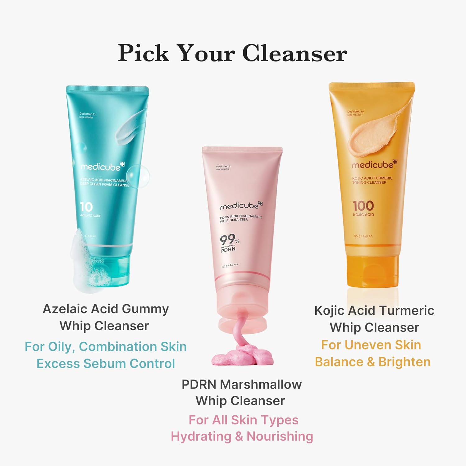 Medicube Kojic Acid Turmeric Toning Cleanser - Olive Kollection