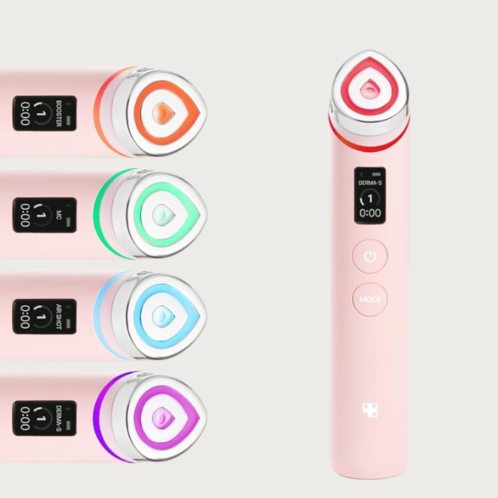 Medicube Age-R Booster Pro Pink – Korean 6-in-1 skincare device with EMS microcurrent LED