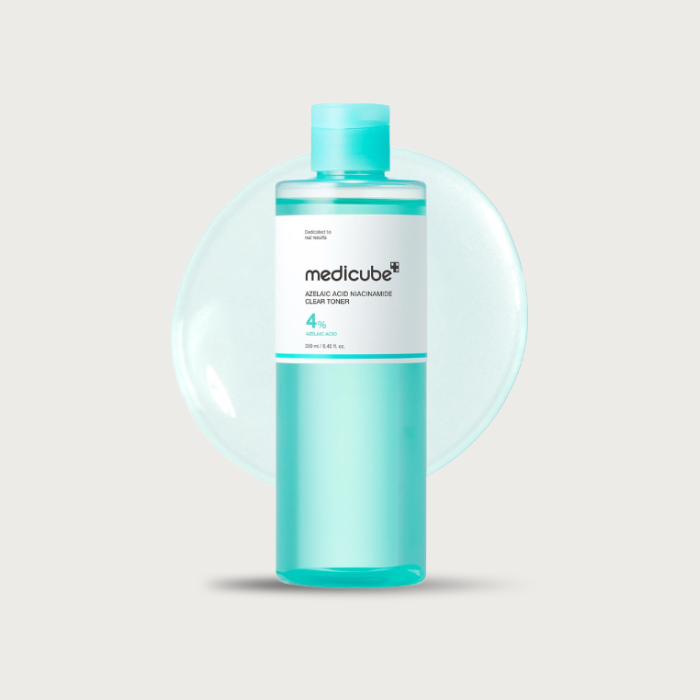 Medicube Azelaic Acid Niacinamide Clear Toner 250ml – 4% AA 2% niacinamide ceramide NP fragrance-free non-comedogenic acne