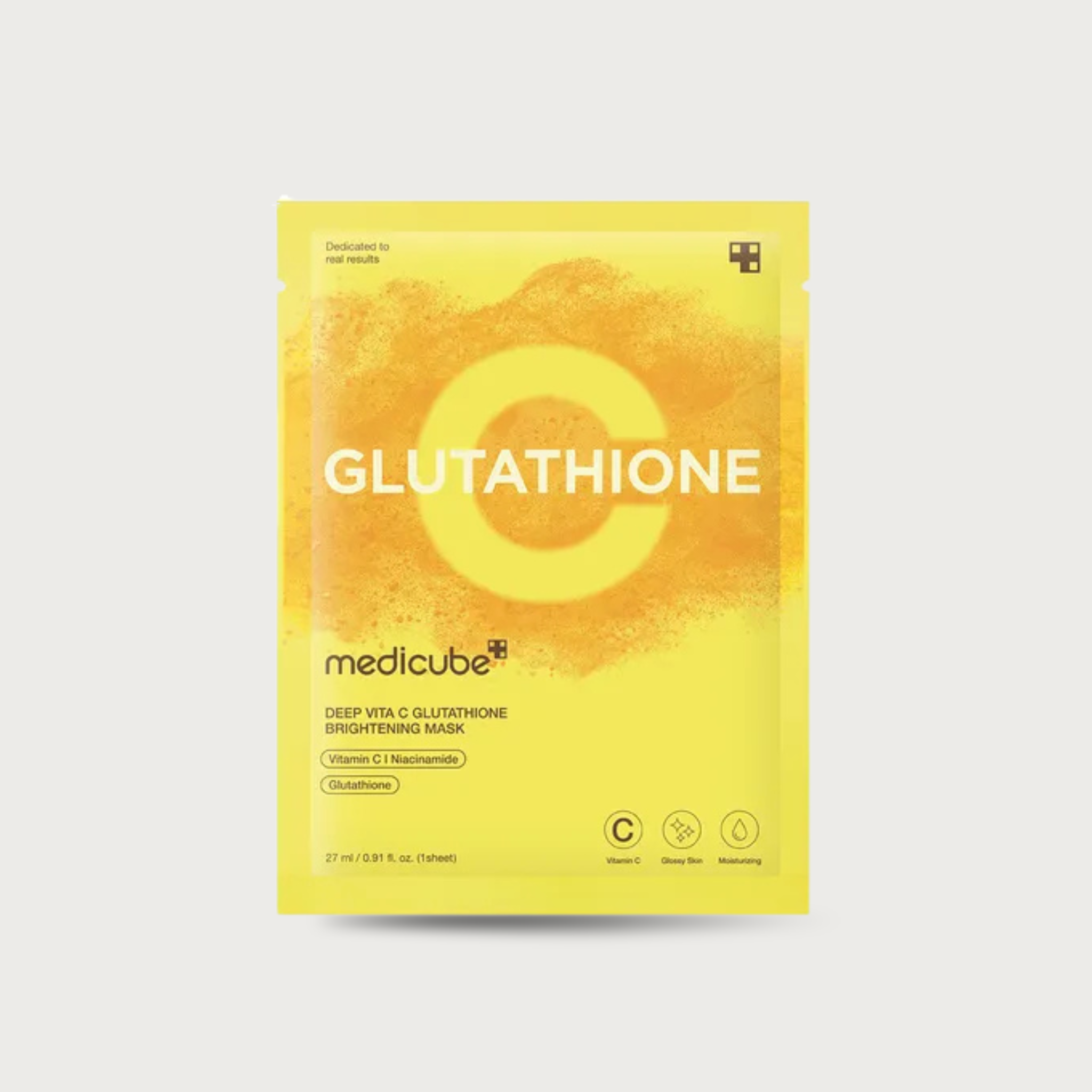 Medicube Deep Vita C Glutathione Brightening Mask – Korean Vitamin C sheet mask 98% Glutathione Niacinamide triple Vit C $1.50