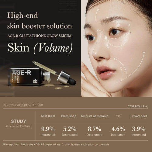 Medicube AGE-R Glutathione Glow Serum - Antioxidant & Elasticity Care Serum for 24Hr Pure Radiance Korean Glass Glow Skin Daily Use for Youthful Skin Medicube AGE-R Glutathione Glow Serum - Antioxidant & Elasticity Care Serum for 24Hr Pure Radiance Korean Glass Glow Skin Daily Use for Youthful Skin