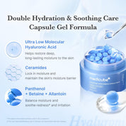 Medicube Hyaluronic Capsule Cream texture – lightweight dewy finish non-greasy all skin types barrier repair 55ml $25