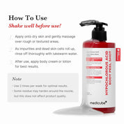 Medicube Body Peel Shot results – smoother brighter calmer body skin reduced bumps improved texture Korean HOCl