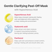 Medicube HOCl Peel Mask before after – sebum blackhead extraction clearer refined pores smoother texture Korean peel mask