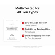 Medicube HOCl Peel Mask low irritant – clinically tested hypoallergenic acne-prone safe fragrance-free vegan Korean