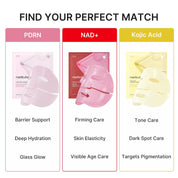 Medicube NAD EGF Jelly Gel Mask applied to face