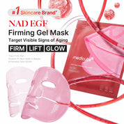 Medicube NAD EGF Jelly Gel Mask turns transparent as essence absorbs