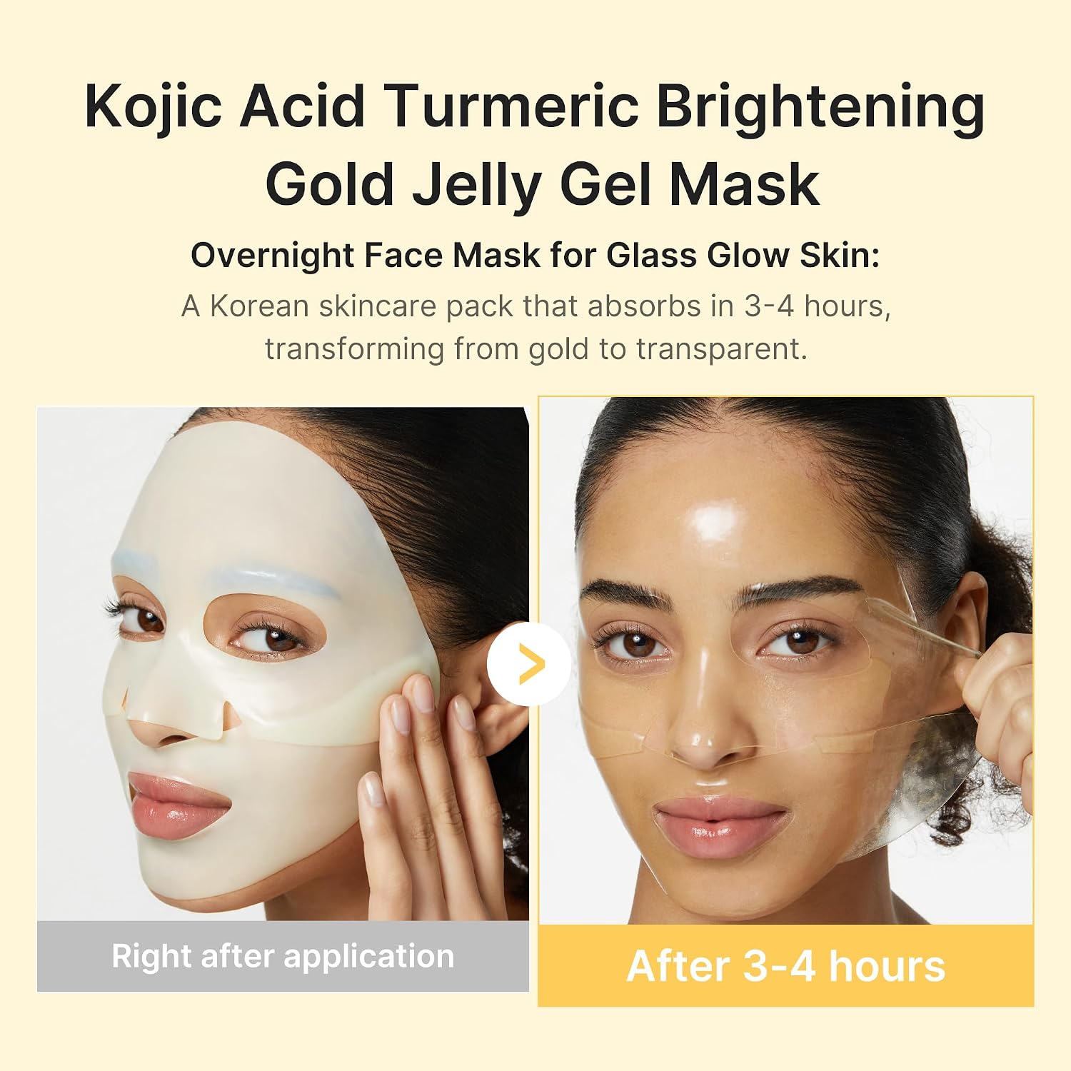 Medicube Kojic Turmeric Mask key ingredients – Kojic Acid Turmeric Niacinamide Vitamin C Ceramide NP Lactobacillus Korean