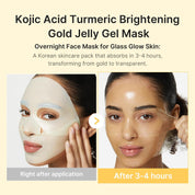Medicube Kojic Turmeric Mask key ingredients – Kojic Acid Turmeric Niacinamide Vitamin C Ceramide NP Lactobacillus Korean