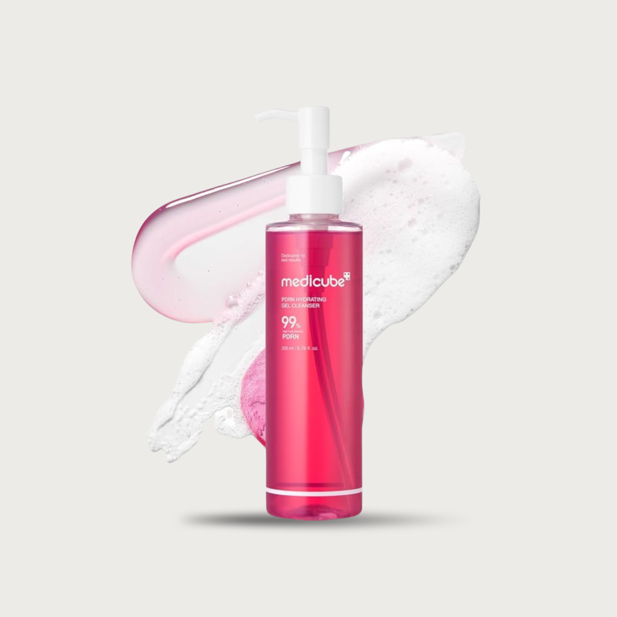 Medicube PDRN Hydrating Gel Cleanser 200ml – Korean gel-to-foam Salmon PDRN LHA 5 ceramides Niacinamide Collagen low pH $25.50