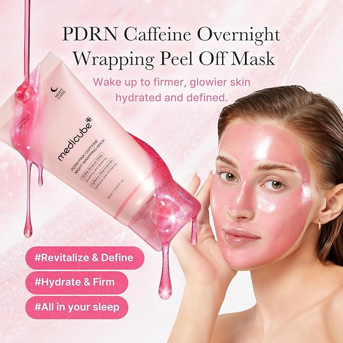 Medicube PDRN Pink Caffeine Overnight Wrapping Mask