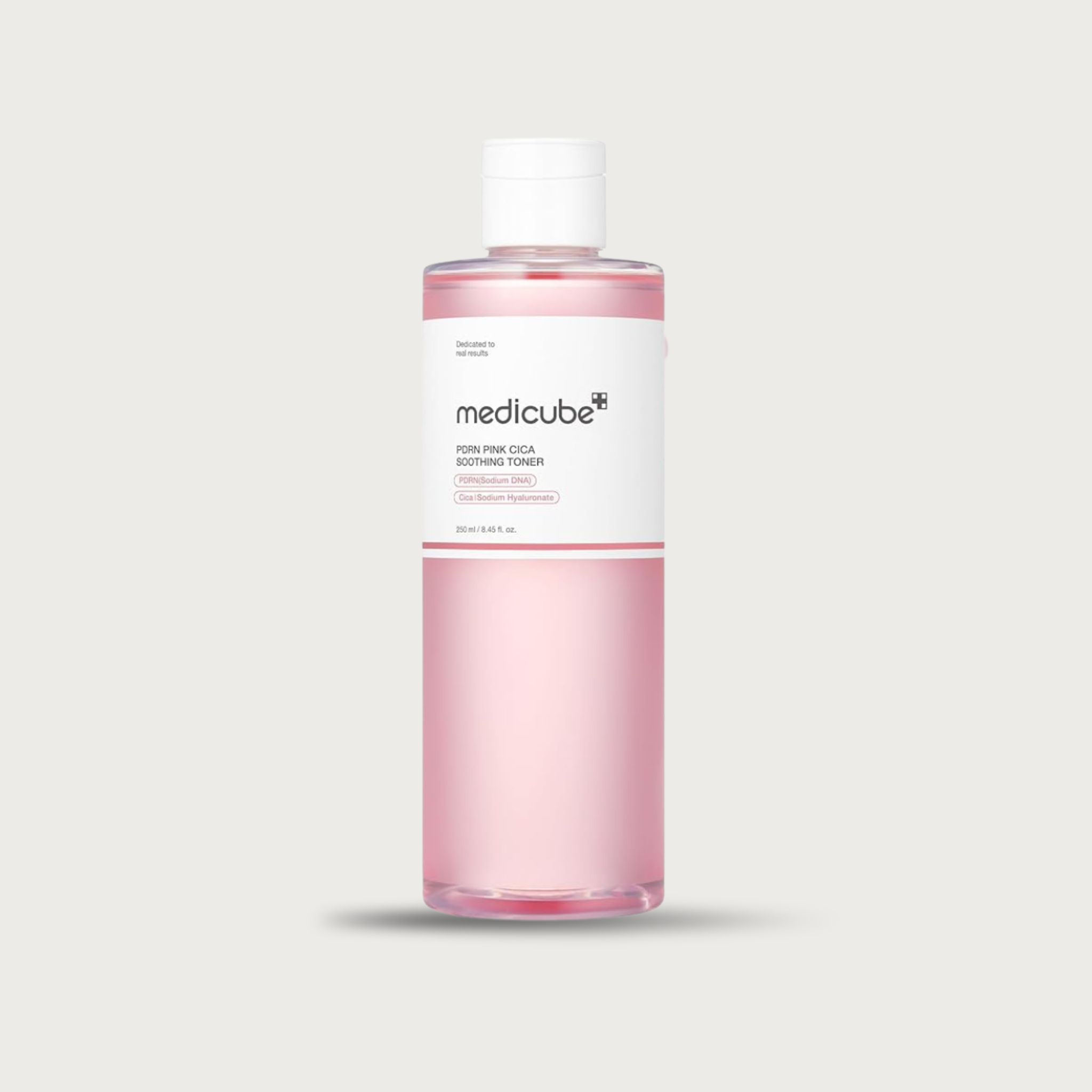 Medicube PDRN Pink Cica Soothing Toner 250ml – salmon DNA 5 peptides GHK-Cu niacinamide PHA centella fragrance-free pink B12