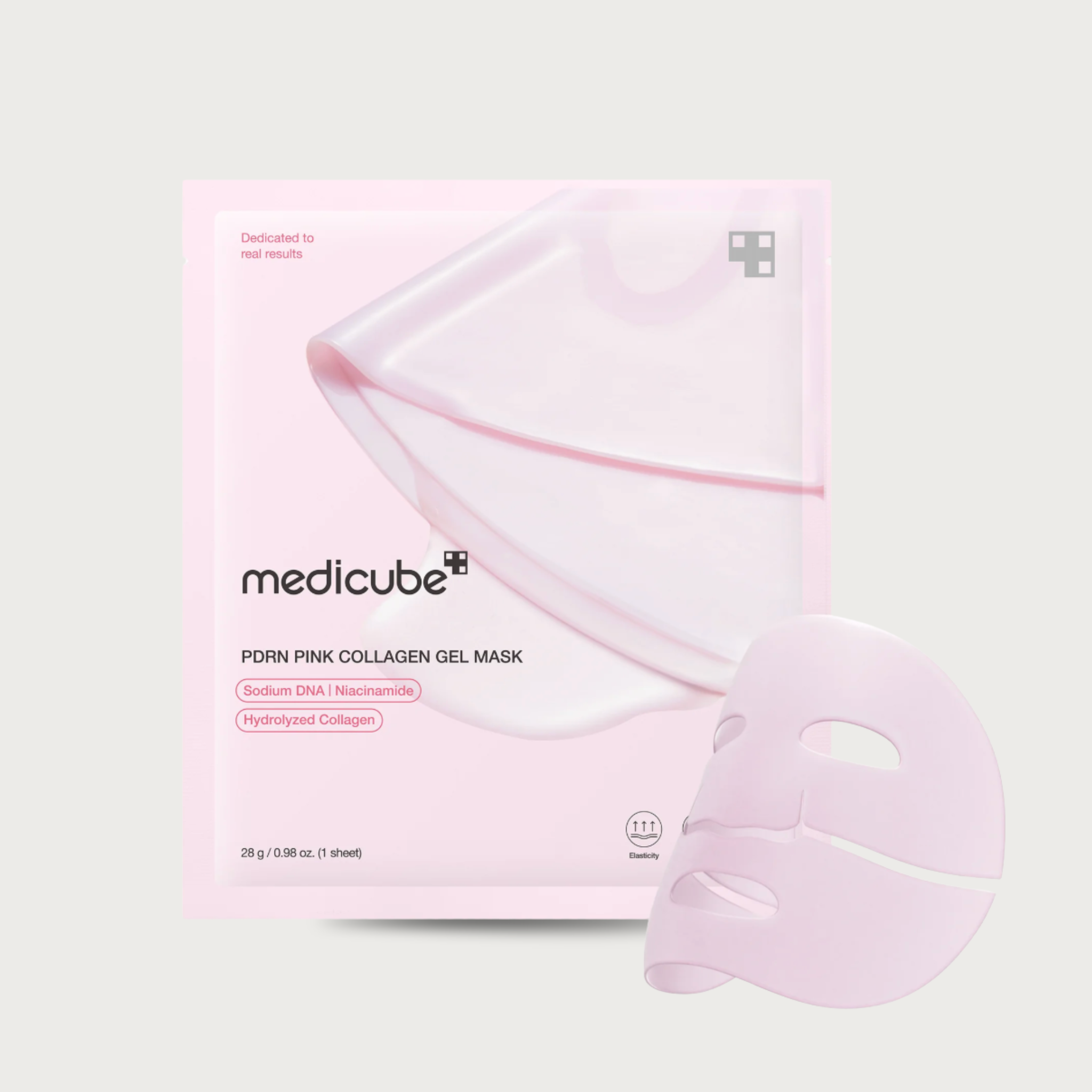 Medicube PDRN Pink Collagen Jelly Gel Mask 28g – Korean color-changing gel mask Salmon PDRN Collagen Niacinamide $4.50
