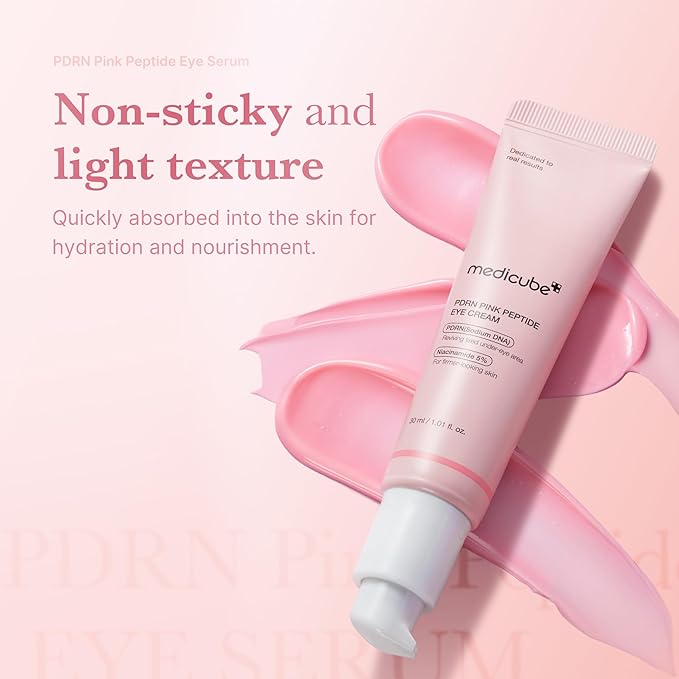 Sérum Anti-Âge PDRN Pink Peptide De MEDICUBE - 30ml - Ampoule Saumon DNA K-Beauty - Pour Tous Types De Peau