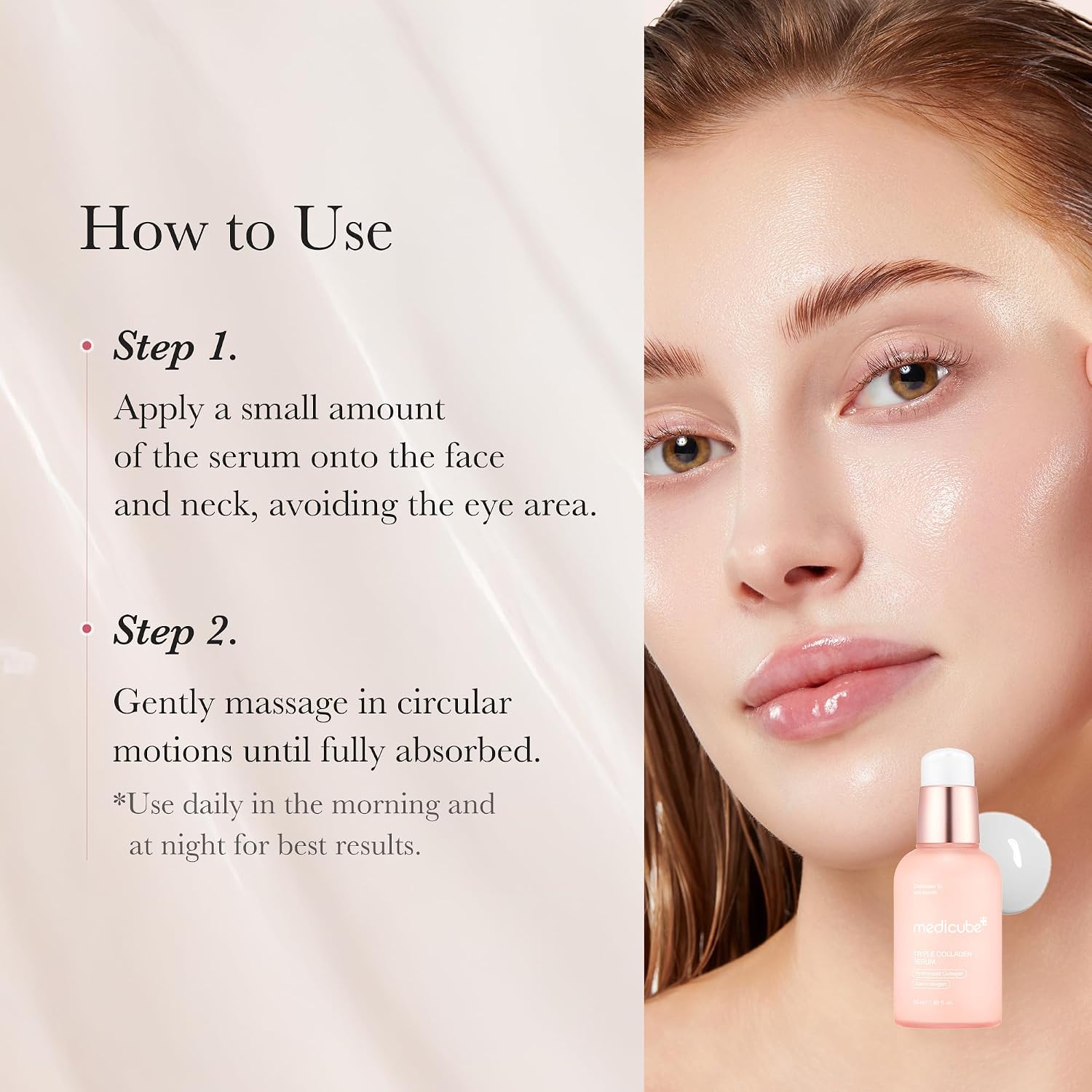 Medicube Triple Collagen Serum 55ml – Deal of the Day not vegan has fragrance 9 reviews 4.8 stars Korean Olive Kollection