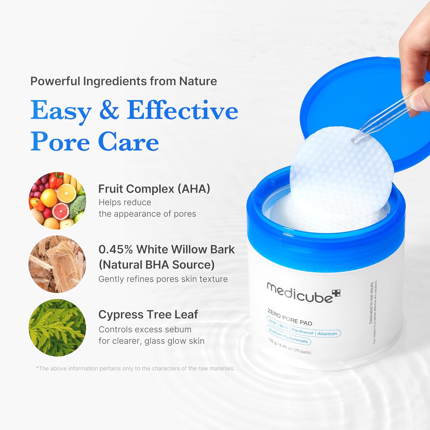 Medicube Zero Pore Pads Anti-Sebum P – patented evening primrose pueraria pine leaf ginseng sebum control Korean