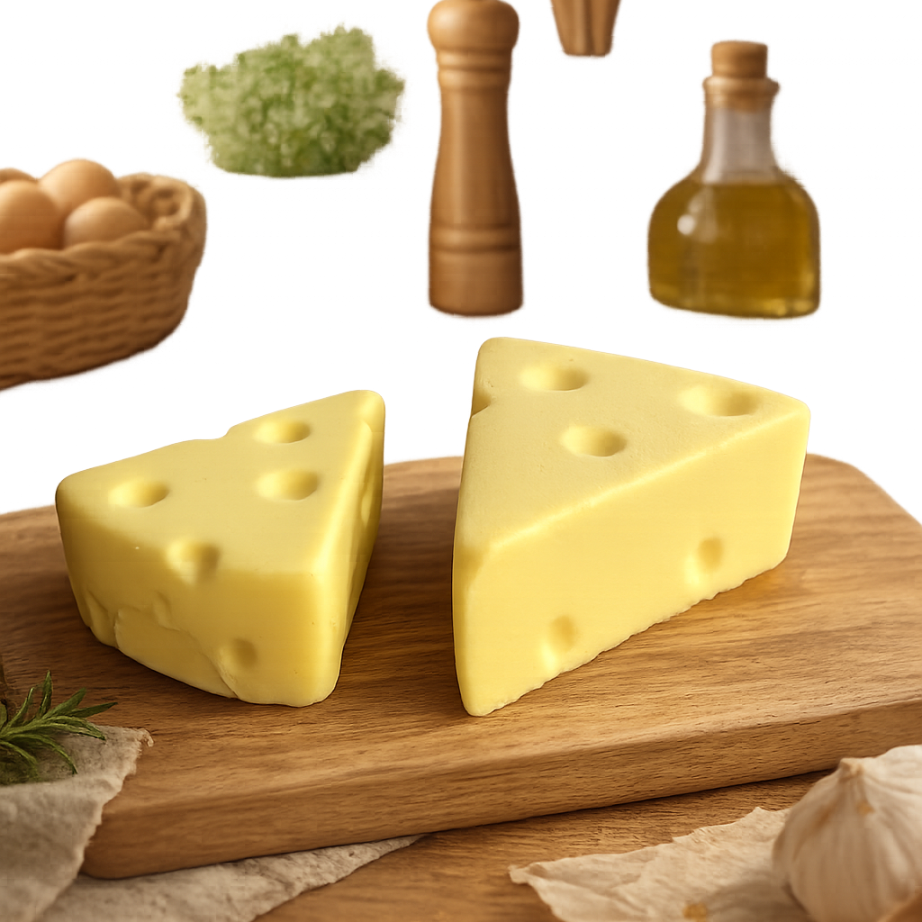 Mini Cheese Squishy soft foam cheese wedge design