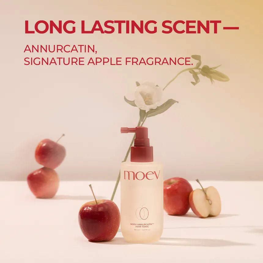 MOEV Annurcatin Tonic how to use – spray scalp after shampoo massage no rinse daily use ceramide HA proteins 150ml