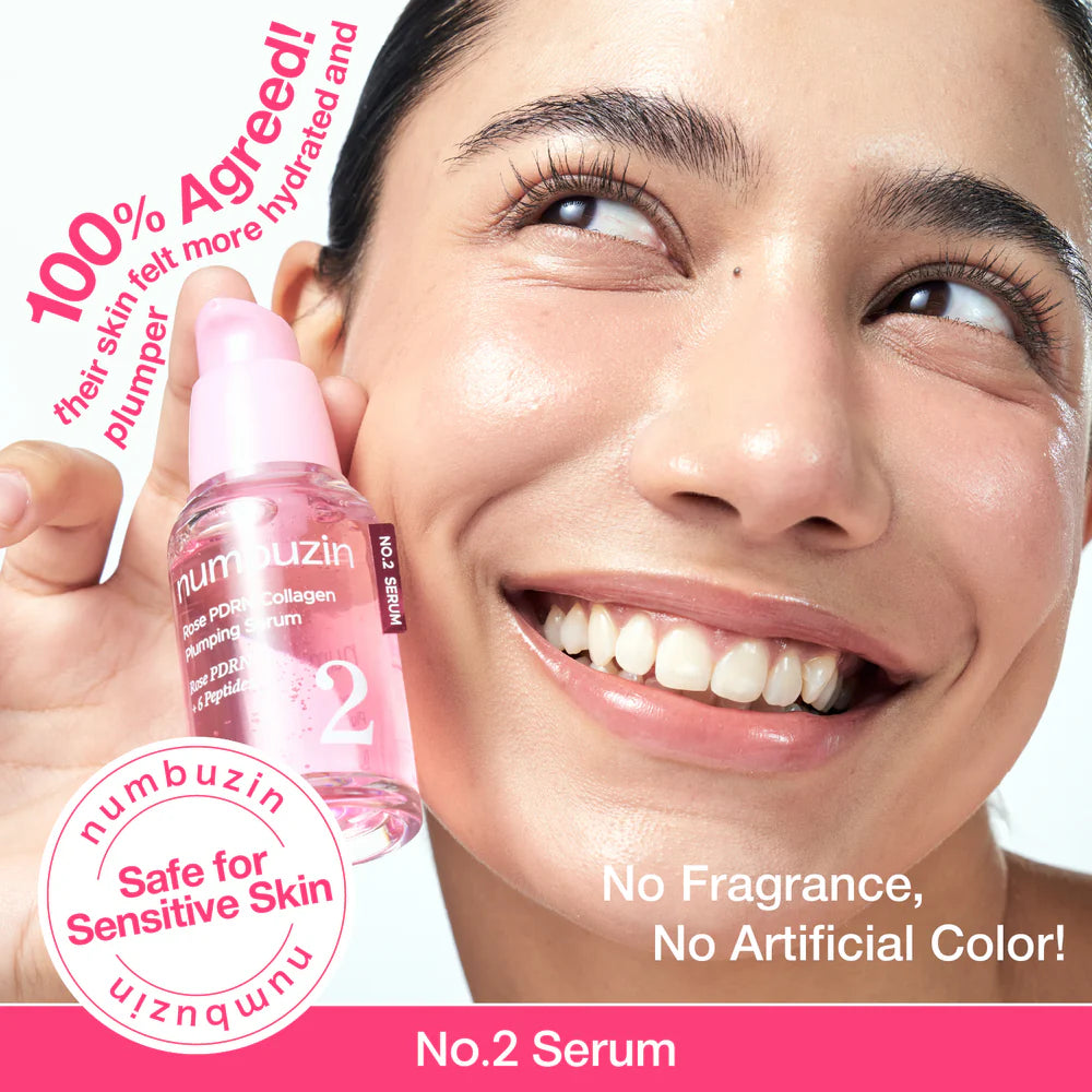 Numbuzin No.2 Rose PDRN Collagen Plumping Serum