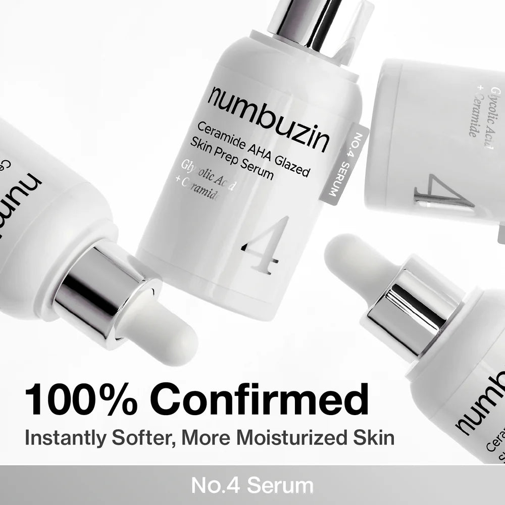 Numbuzin No.4 Ceramide AHA Glazed Skin Prep Serum - Olive Kollection