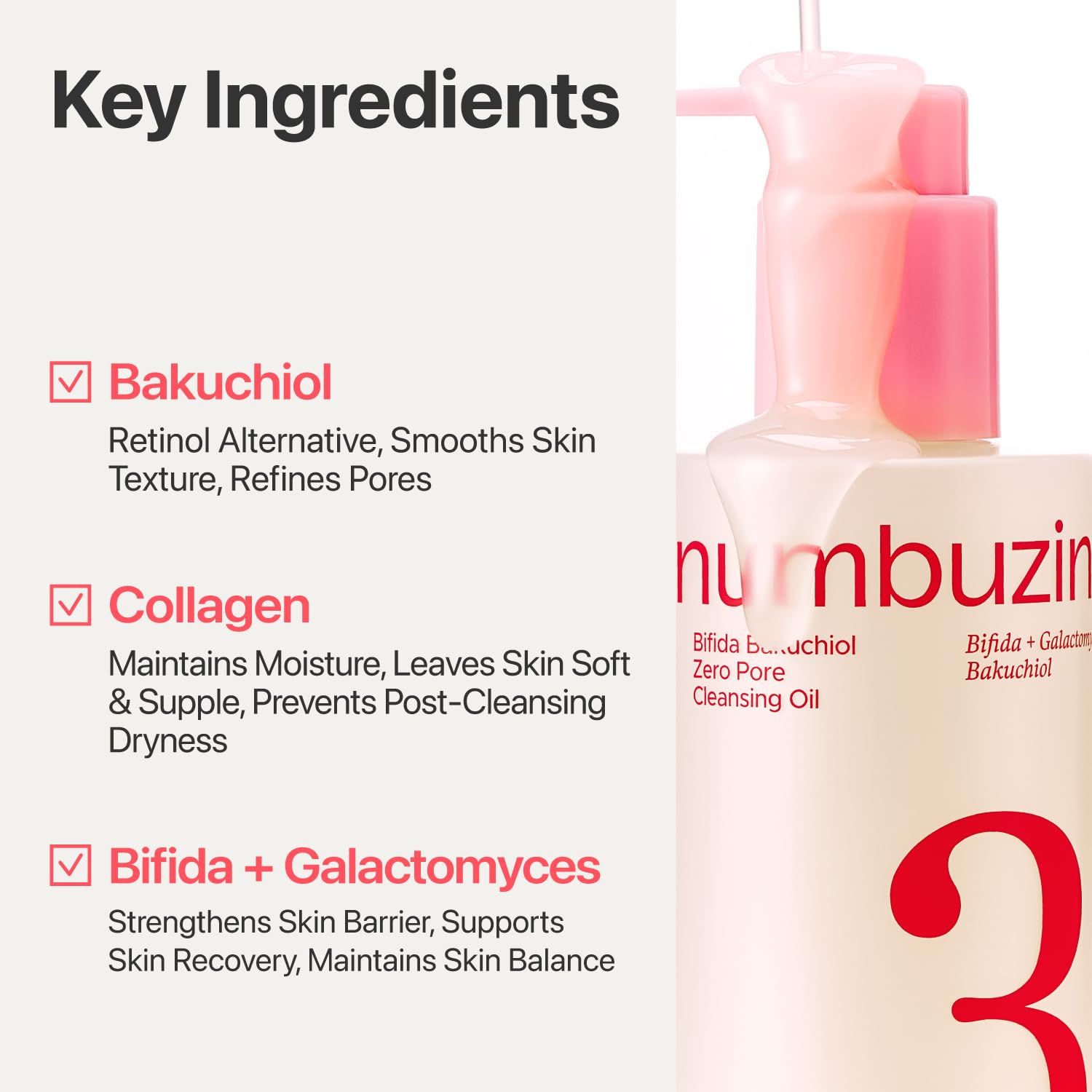 Numbuzin No.3 Cleansing Oil clinical pore improvement results
