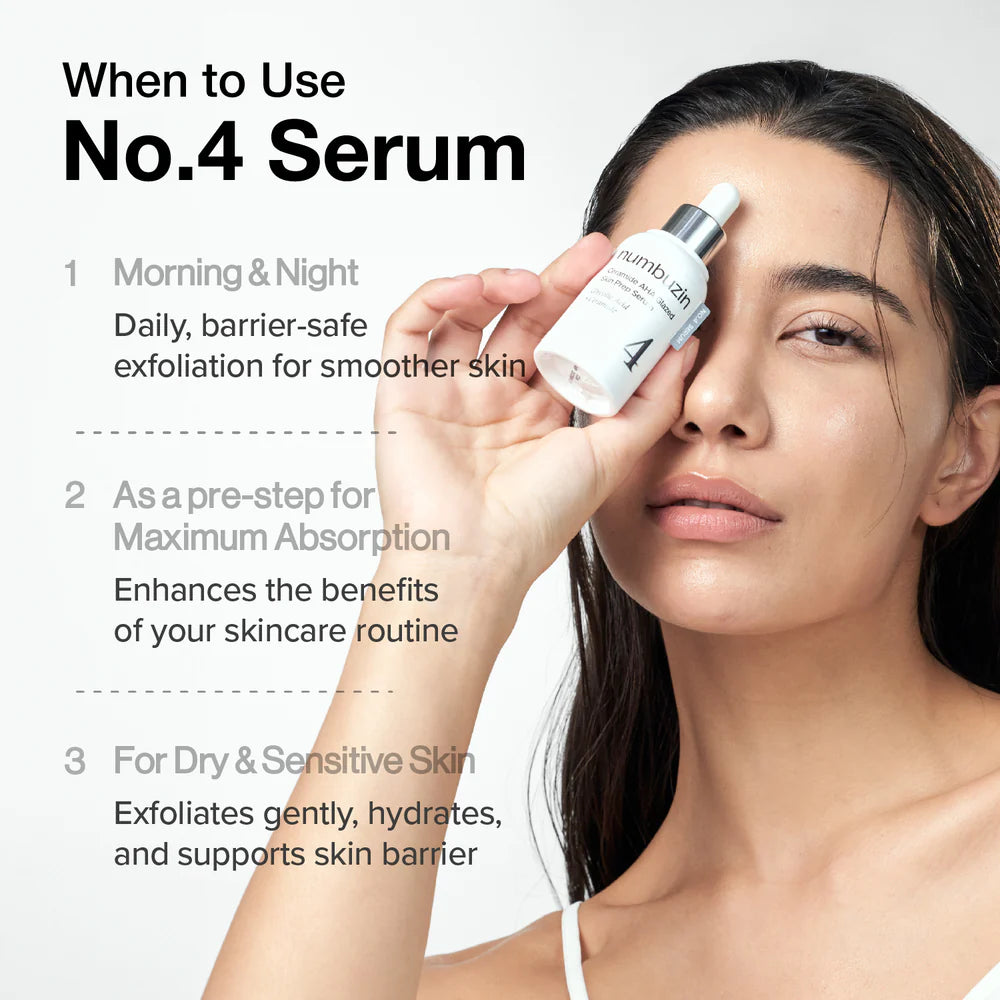 Numbuzin No.4 Ceramide AHA Glazed Skin Prep Serum - Olive Kollection