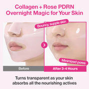 Numbuzin No.2 Rose PDRN Overnight Collagen Mask (4ea)