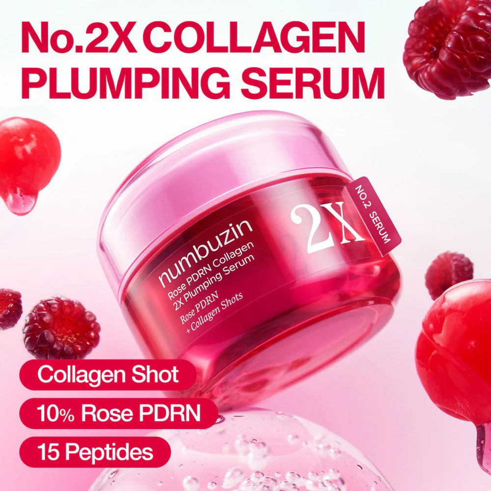 Numbuzin No.2 Rose PDRN Collagen 2X Plumping Serum – Olive Kollection
