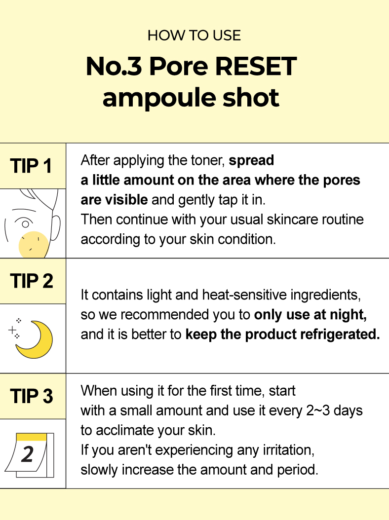 Numbuzin No.3 Pore Reset Ampoule Shot - Olive Kollection