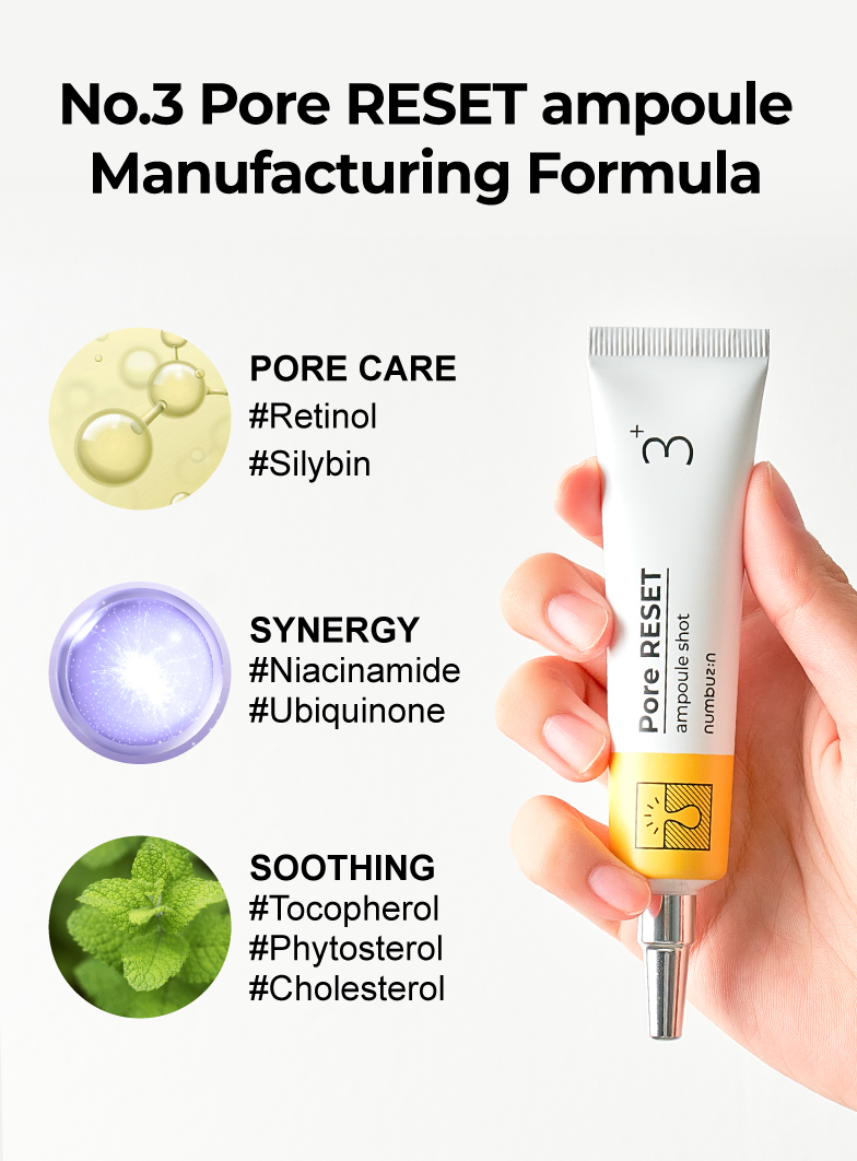 Numbuzin No.3 Pore Reset Ampoule Shot - Olive Kollection