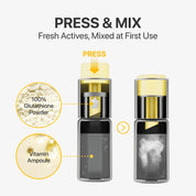 Numbuzin No.5 Dark Spot Ampoule how to use – press yellow cap upside down shake mix apply 2-3 drops after toner dark spots pat use 2 weeks