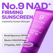 Numbuzin No.9 NAD+ BIO Super Defense Glow Sunscreen