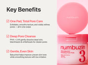 Bakuchiol PHA and LHA exfoliating actives in Numbuzin No.3 toner pads