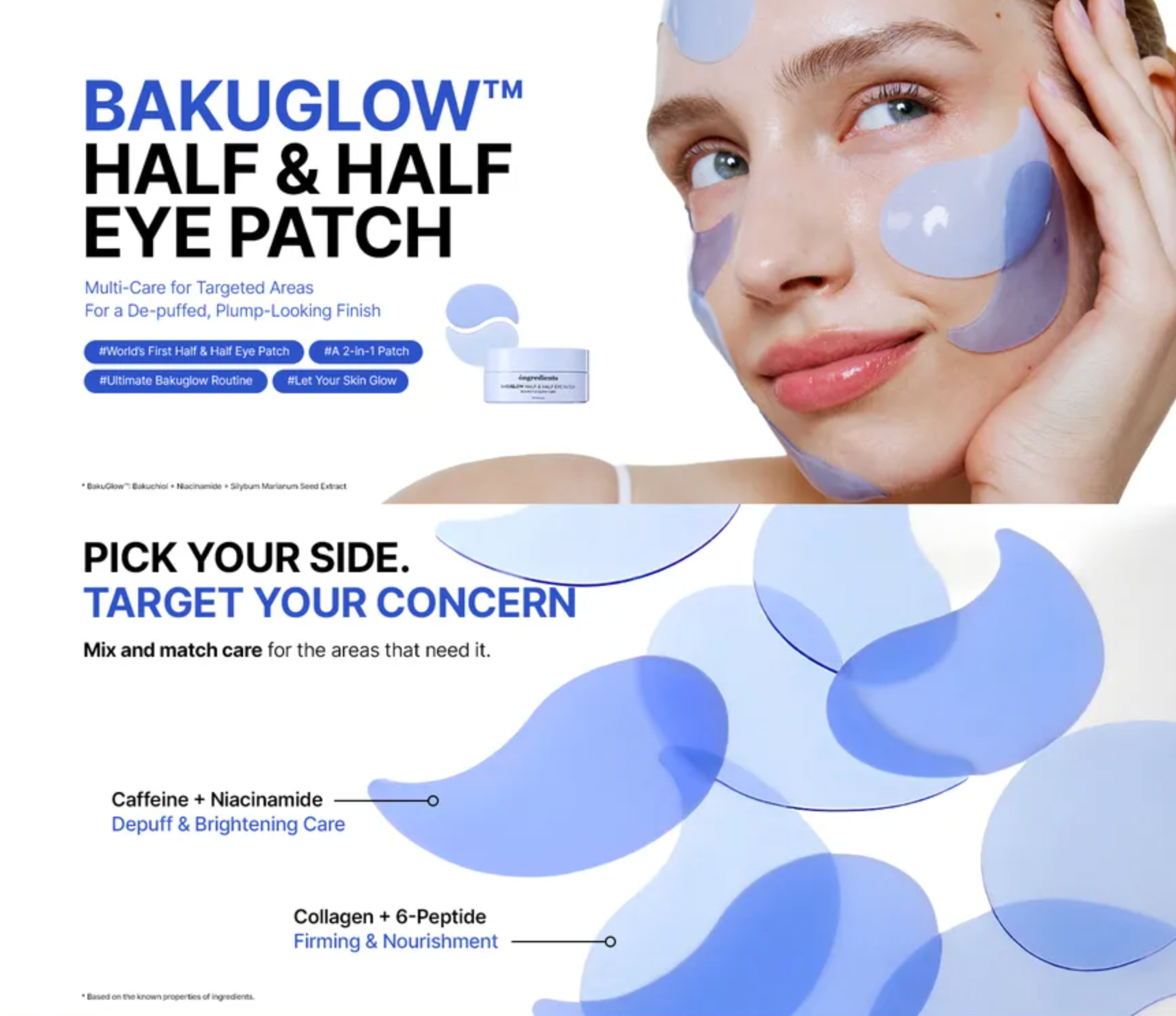 Ongredients Bakuglow Half & Half Eye Patch