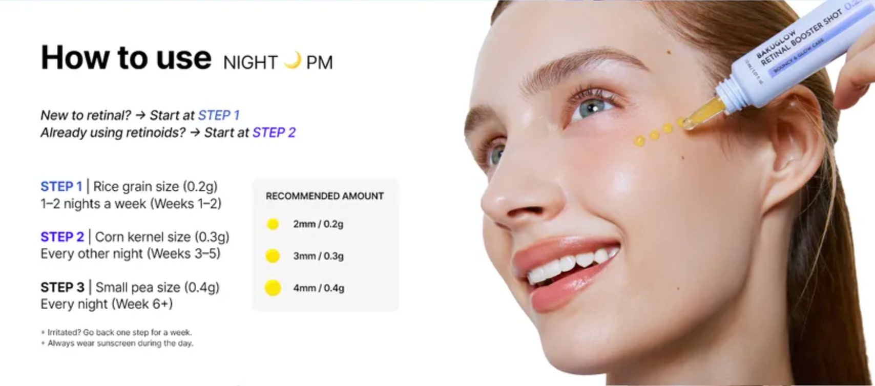 Ongredients Bakuglow Retinal Booster Shot 0.2%