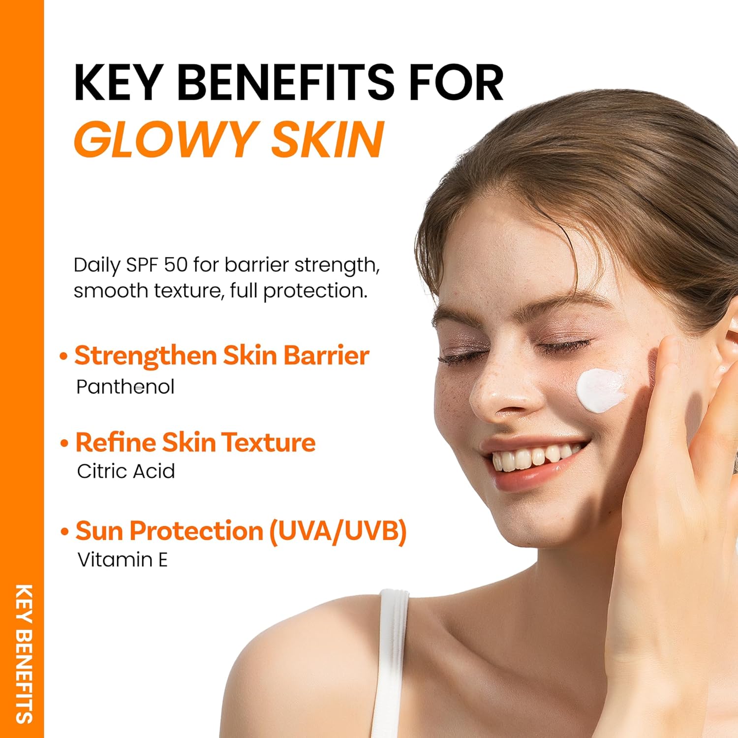 Ongredients Barrier Sunscreen Niacinamide Snow Mushroom – Tremella Fuciformis 500x moisture Centella soothe calm Bacillus Soybean Ferment microbiome