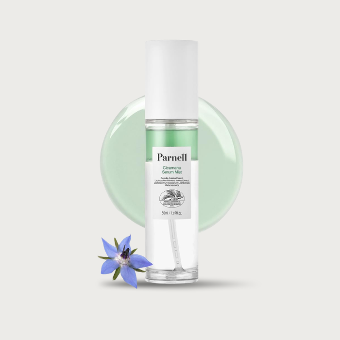 Parnell Cicamanu Serum Mist 50ml – dual-layer shake mist cica manuka borage seed oil LHA fragrance-free Korean