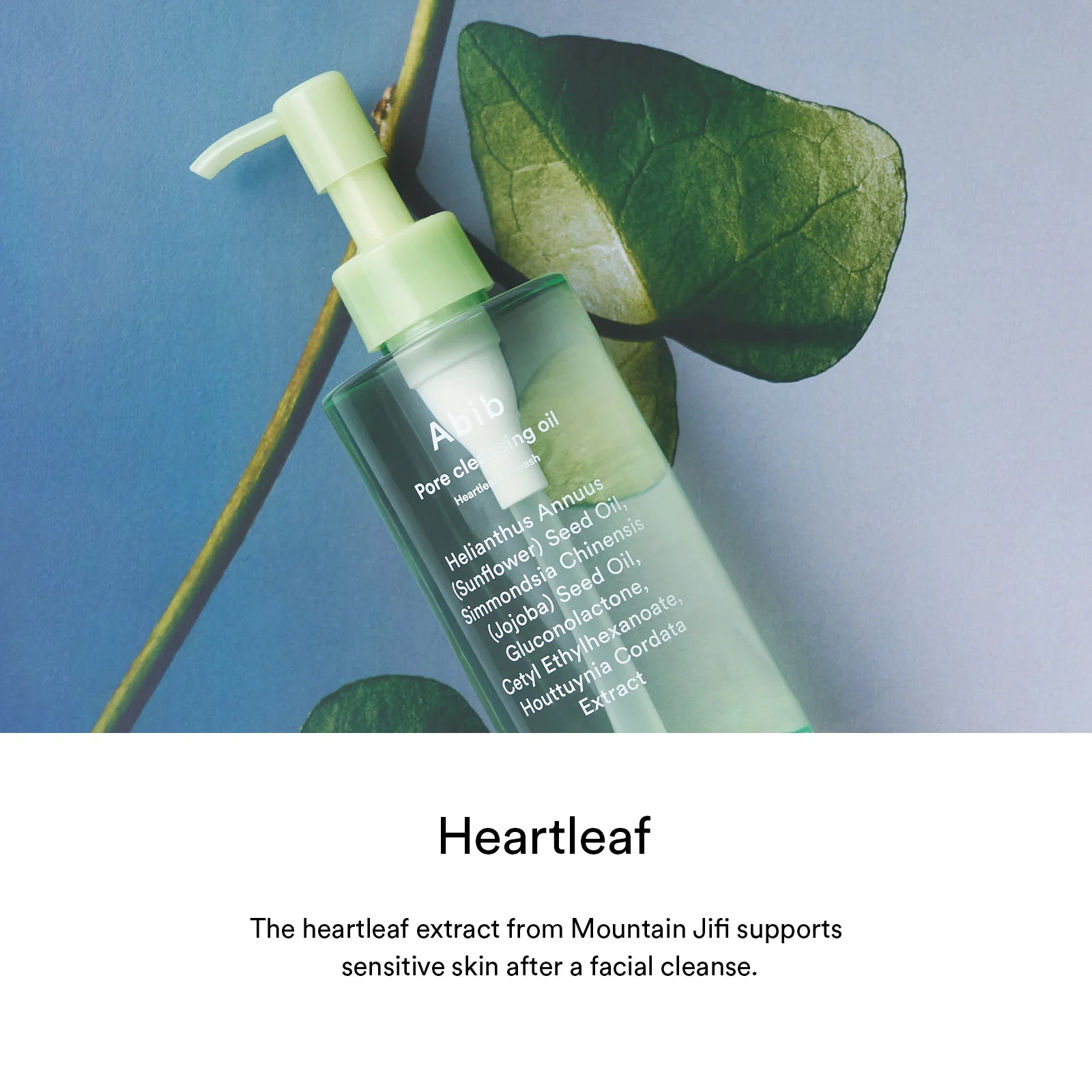 Abib Heartleaf Cleansing Oil watery oil turns milky – emulsifies water rinse clean no residue blackheads pores sensitive skin pore cleanse