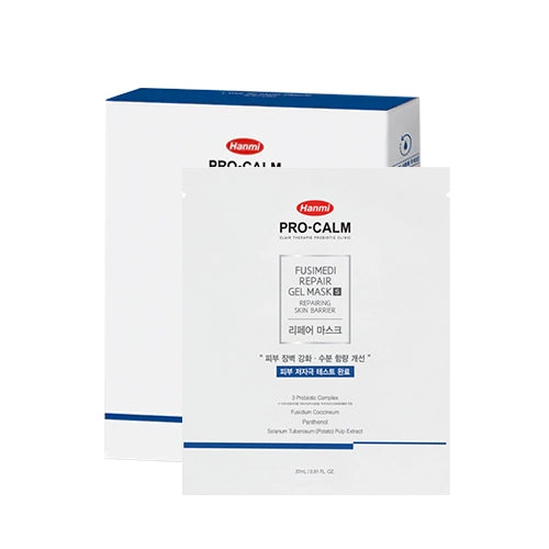 PRO-CALM Fusimedi Repair Gel Mask 5ea – Fusidium Coccineum ferment 3 probiotic complex niacinamide fragrance-free Hanmi