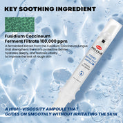 PRO-CALM Fusimedi Ampoule packaging – hyaluronate Irish moss sugarcane tocopherol vitamin E fragrance-free 10ml