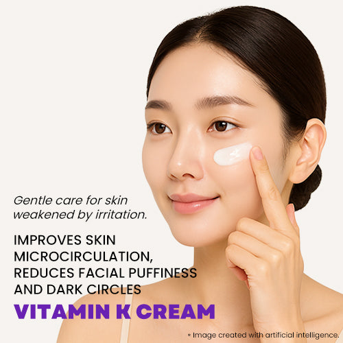 PRO-CALM Red X Cream texture – lightweight non-sticky 3 probiotic ferments niacinamide stable vitamin C camellia oil
