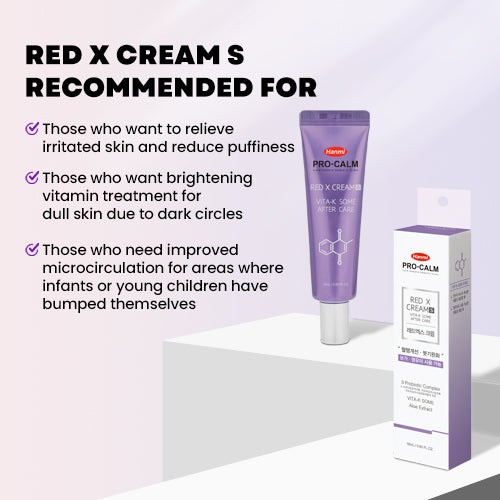 PRO-CALM RED X Cream – Vitamin K3 Arnica Bruising Redness Post